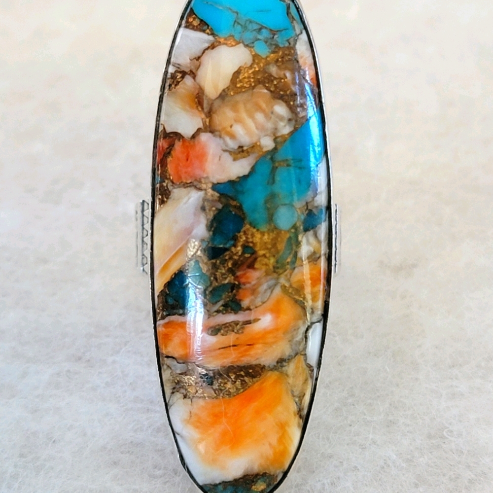 Multi Stone Inlay Ring